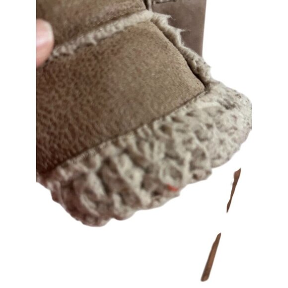 Sherpa Vest Fleece S Brown Western Boho Hippie Indie Folk Neutral Cowgirl 80s - Picture 3 of 12